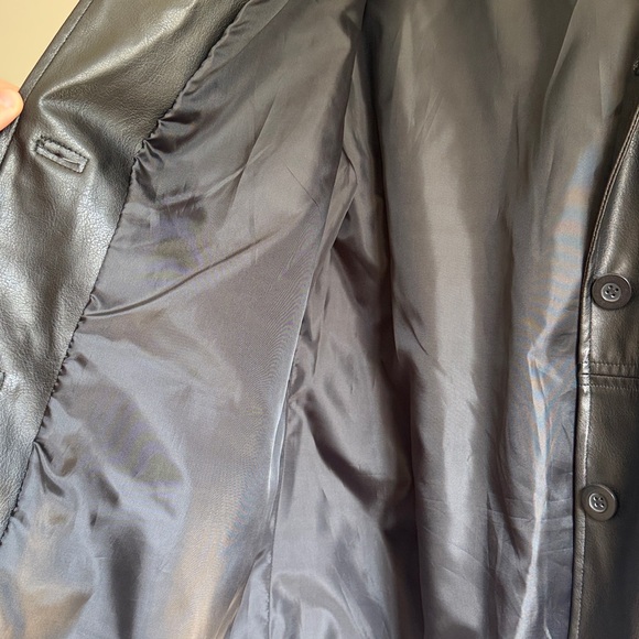 Black Faux Leather Jacket - Picture 3 of 6